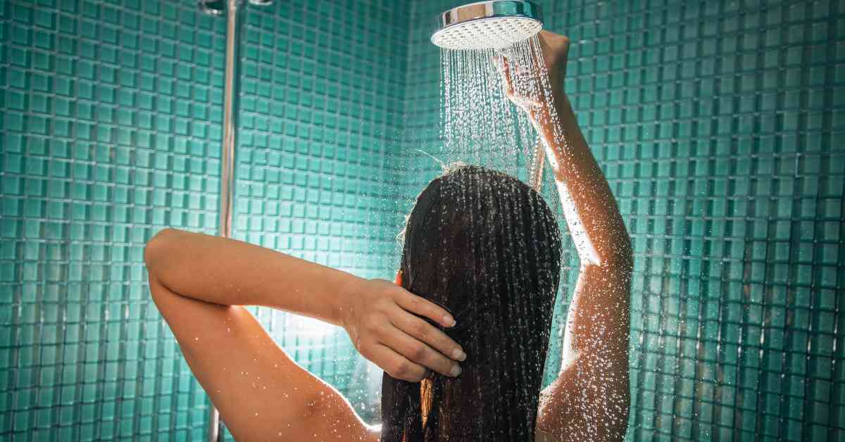 try taking a hot shower for neck pain